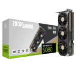 Zotac NVIDIA GeForce RTX 5080 Solid Core Overclocked Triple Fan 16GB GDDR7 PCIe 5.0 Graphics Card